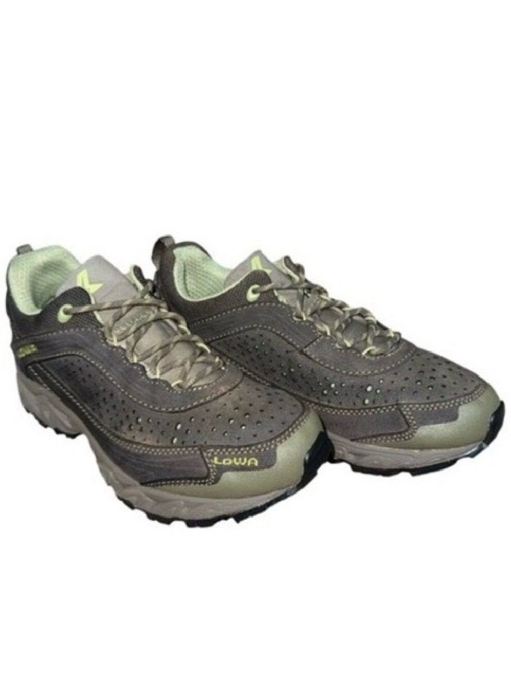 LOWA S-Cloud STG Trail Hiking Shoes Olive Green Outdoor | NEW INSOLES | Sz 7.5